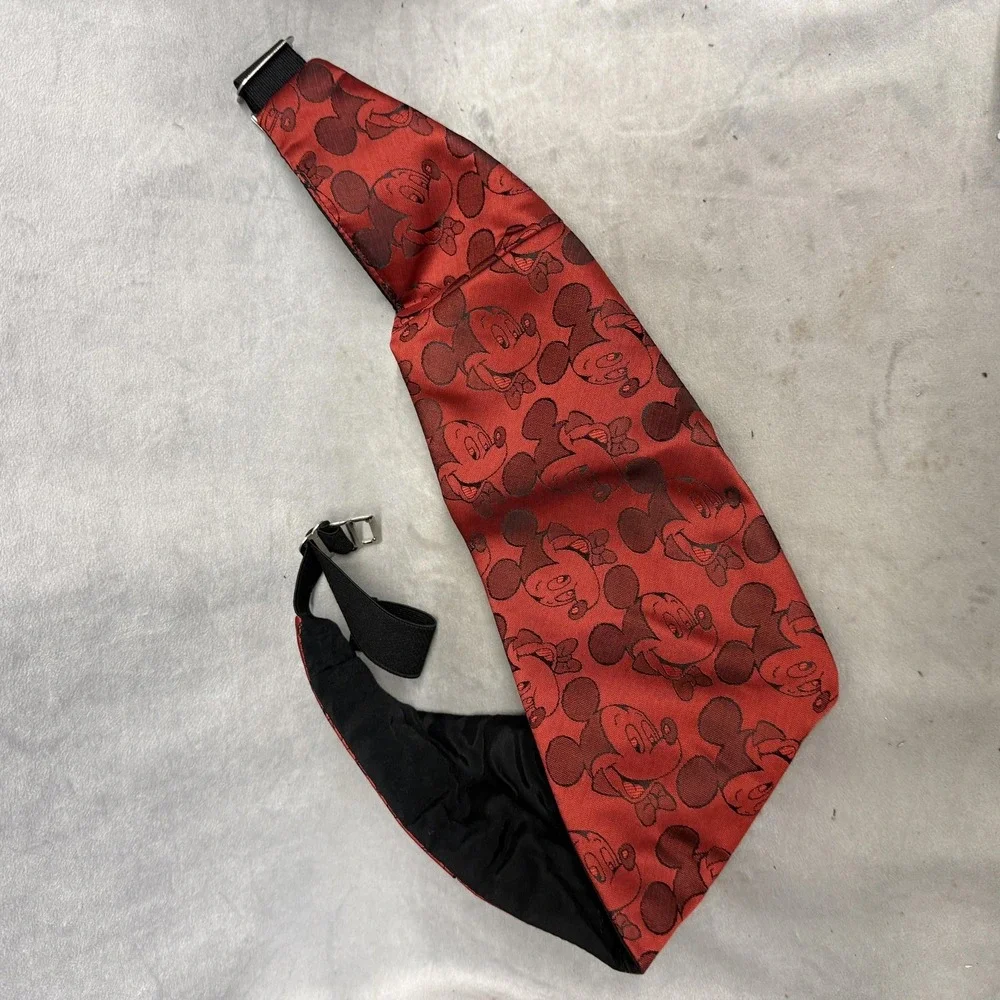 Balancine Accessory Set Mens One Size Red Mickey Mouse Cummerbund‎ Bow Tie USA